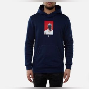XL Nike Jordan Aj12 Pullover Hoodie Two 3 Navy Red